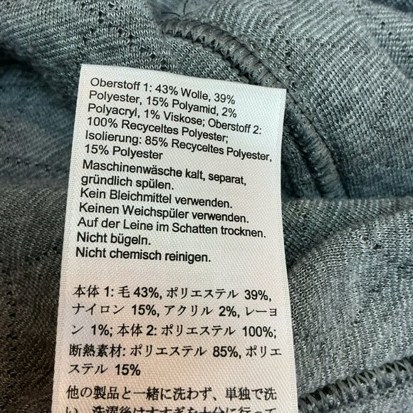 Outdoor Research Cyprus Hybrid Full Zip Hoody Womans S/P Jacket Gray Wool Blend - Picture 13 of 14